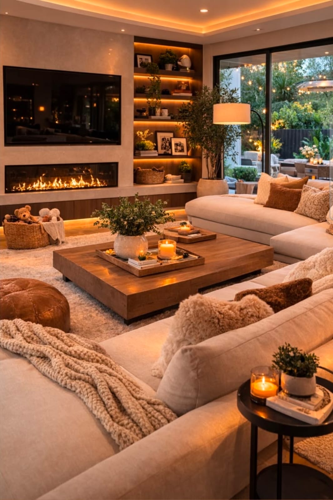 Custom living room built-ins — Renew Art Home